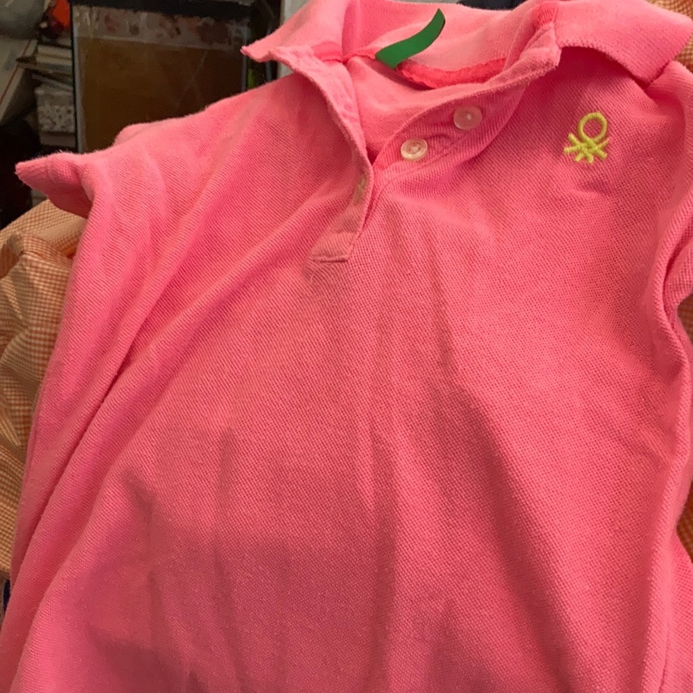 FINAL MARKDOWN Girls Benetton polo shirt xxs